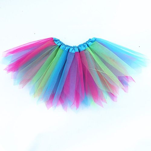  4 PC Girls Fairy Wings Butterfly Costume Set with Wings, Tutu, Wand & Halo (Colorful)