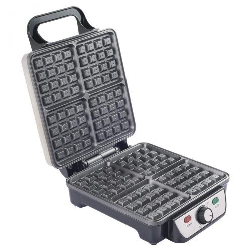  Apontus 4-Piece Square Stainless Steel Waffle Maker