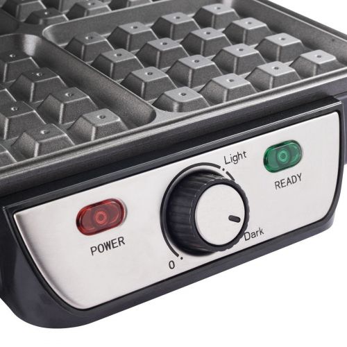  Apontus 4-Piece Square Stainless Steel Waffle Maker