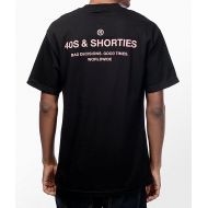 40S AND SHORTIES 40s & Shorties General Black & Pink T-Shirt