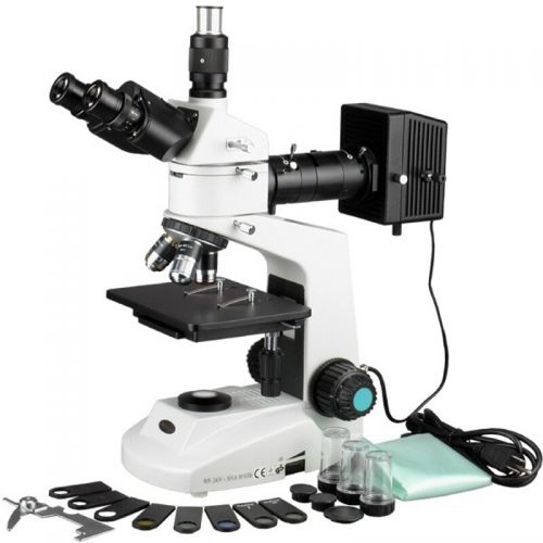  40X-1000X Trinocular Polarizing Metallurgical Microscope by AmScope