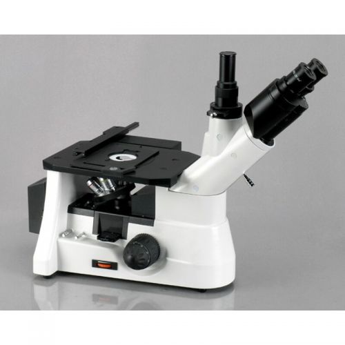  40X-1000X Super Field Inverted Metallurgical Microscope with 5MP Camera by AmScope