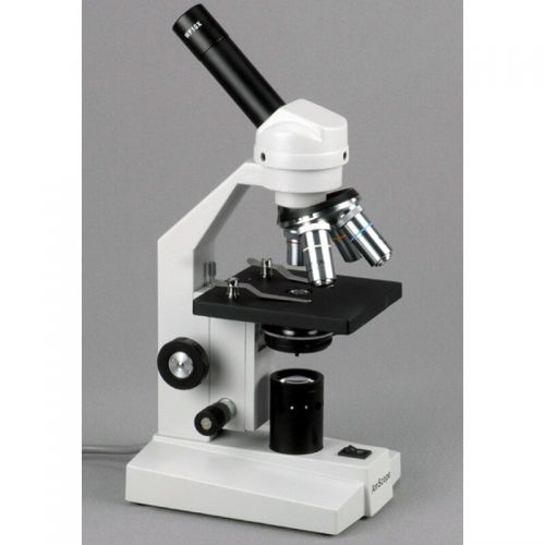  40X-2500X Advanced Home School Compound Microscope + 3MP Camera, Slides & Book by AmScope