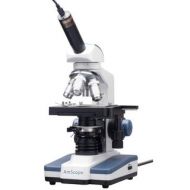 40X-2500X LED Digital Monocular Compound Microscope with 3D Stage and 1.3MP USB Imager by AmScope