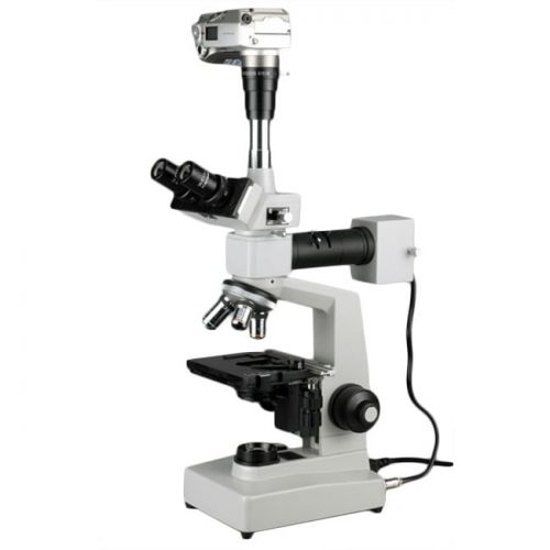  40X-2500X Two Light Metallurgical Microscope with 1.3MP USB Camera by AmScope