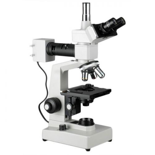  40X-2500X Two Light Metallurgical Microscope with 1.3MP USB Camera by AmScope