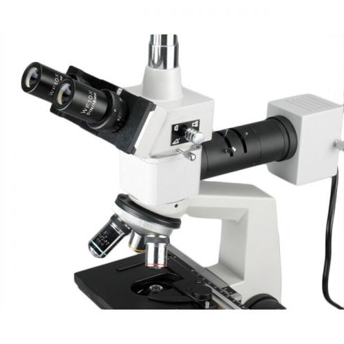  40X-2500X Two Light Metallurgical Microscope with 1.3MP USB Camera by AmScope