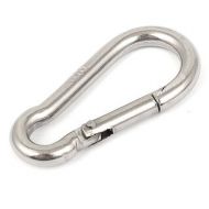 40mm Long Spring Loaded Gate Locking Carabiner Snap Hook 4mm Thickness by Unique Bargains