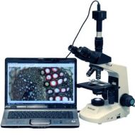 40x-1000x Full Size Compound Microscope with Digital Camera by AmScope