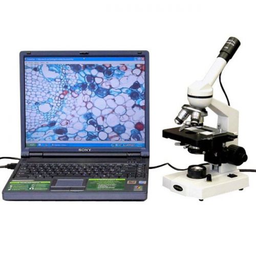  40x-1000x Compound Microscope and 3D Mechanical Stage and USB Camera by AmScope