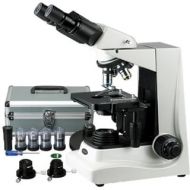 40x-1600x Darkfield and Turret Phase Contrast Compound Microscope by AmScope