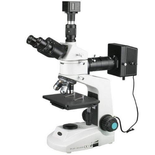  40x-2000x Polarizing Metallurgical Microscope with 2 Lights and 9MP Camera by AmScope