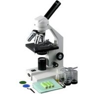 40x-2500x Cordless LED Compound Biological Microscope by AmScope