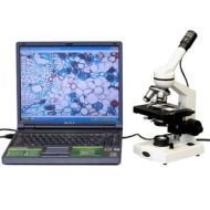 40x-400x Compound Microscope with 3D Mechanical Stage and Digital Camera by AmScope