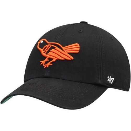  Men's Baltimore Orioles '47 Black Franchise Cooperstown Fitted Hat