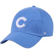 Men's Chicago Cubs '47 Light Blue C Big Logo Clean Up Adjustable Hat