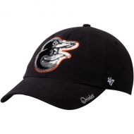 Women's Baltimore Orioles '47 Black Sparkle Clean Up Adjustable Hat