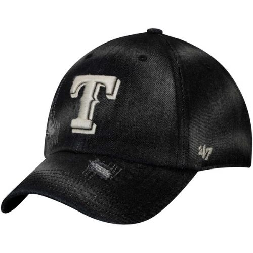  Men's Texas Rangers '47 Black Loughlin Clean Up Adjustable Hat