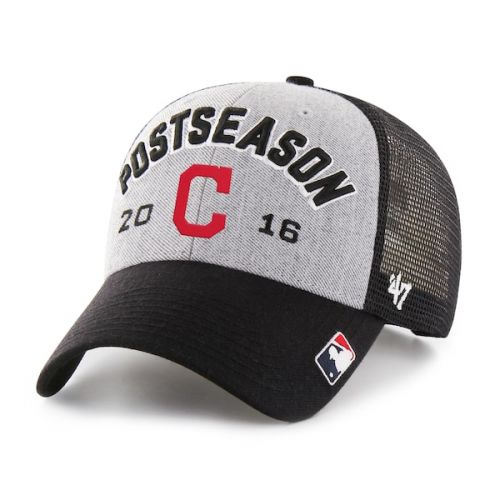  Mens Cleveland Indians 47 Gray/Black 2016 AL Central Division Champions Locker Room Adjustable Hat