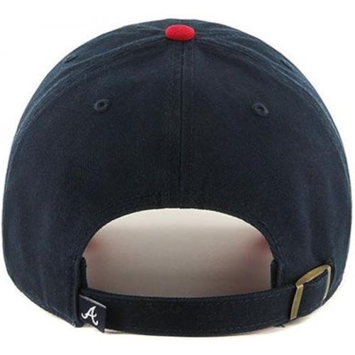  [아마존베스트]%2747 47 Brand Atlanta Braves Navy Blue-Red Cleanup Adjustable Hat