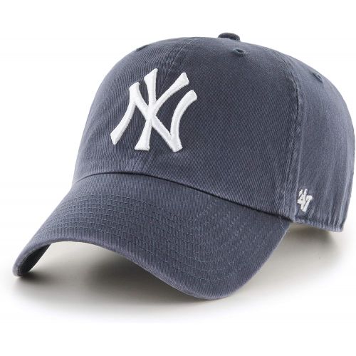  %2747 47 Brand New York Yankees Clean Up Dad Hat Cap Vintage Navy/White