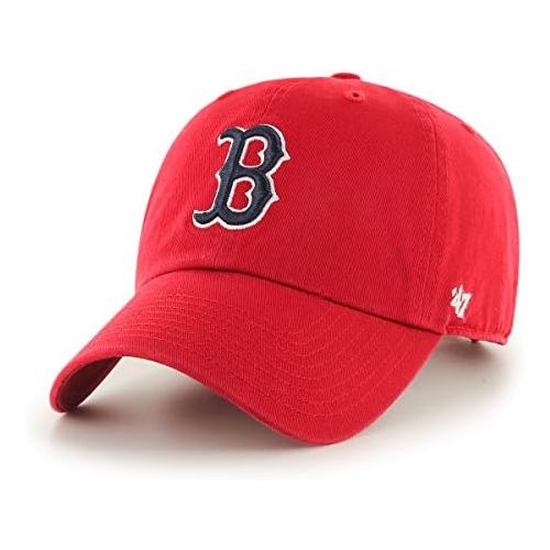  47 Brand Red Sox Garmet Washed Red Cap Red