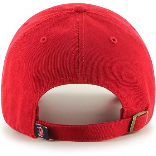  47 Brand Red Sox Garmet Washed Red Cap Red