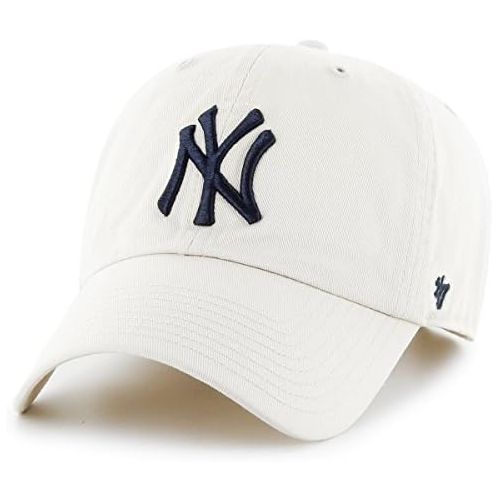  %2747 MLB New York Yankees Mens 47 Brand Clean Up Cap, Natural, One-Size