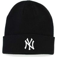 47 New York Yankees Black Beanie Hat - MLB NY Cuffed Winter Knit Cap