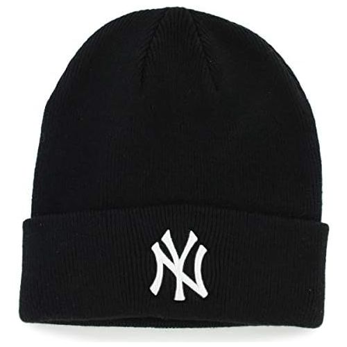  47 New York Yankees Black Beanie Hat - MLB NY Cuffed Winter Knit Cap