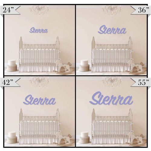  Custom Personalized Wooden Name Sign 12-55 WIDE - Cameron Font Letters Baby Name Plaque PAINTED nursery name nursery decor wooden wall art, above a crib