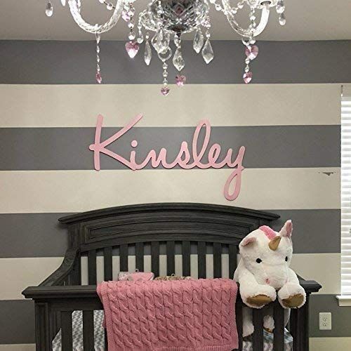  8-24 tall Custom Personalized Wooden Name Sign 12-55 WIDE - Brooklyn Font Letters Baby Name Plaque PAINTED nursery name nursery decor wooden wall art, above a crib