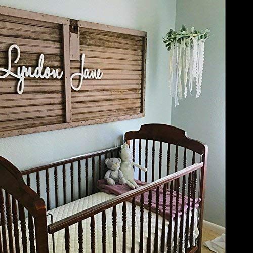  8-24 tall Custom Personalized Wooden Name Sign 12-55 WIDE - Brooklyn Font Letters Baby Name Plaque PAINTED nursery name nursery decor wooden wall art, above a crib