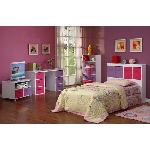  4D Concepts Girls Storage Bookcase, White