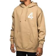 4HUNNID 4 Hunnid 4 Logo Khaki Hoodie