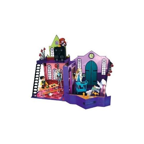  4KIDS Toy / Game Freaky Monster High School Playset (X3711) - Mad Science Classroom, Casketball Court & Lockers
