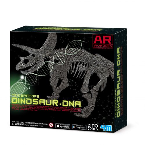  4M Triceratops Dinosaur DNA Skeleton Science Kit by 4M