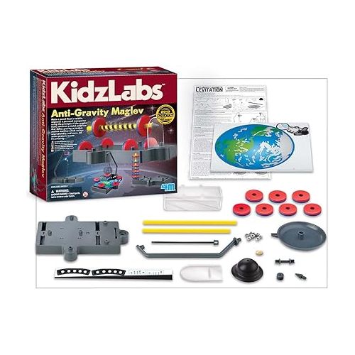  4M Kidzlabs Anti Gravity Magnetic Levitation Science Kit - Maglev Physics Stem Toys Educational Gift for Kids & Teens, Girls & Boys (3686)