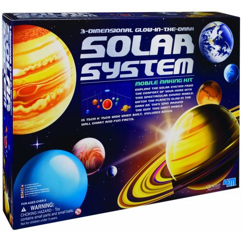  4M 3-Dimensional Glow-In-The-Dark Solar System Mobile Making Kit