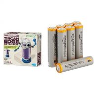 4M Tin Can Edge Detector Science Kit with Amazon Basics AAA Batteries Bundle