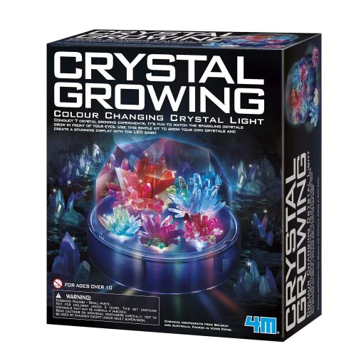  4M Crystal Growing Color Changing LED Light Kids Science Kit