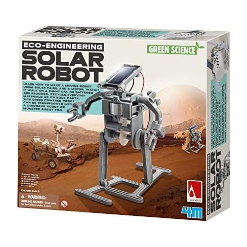  4M Green Science Solar Robot Kit - Green Energy Robotics, Eco-Engineering - STEM Toys Educational Gift for Kids & Teens, Girls & Boys (Packaging May Vary), Multi