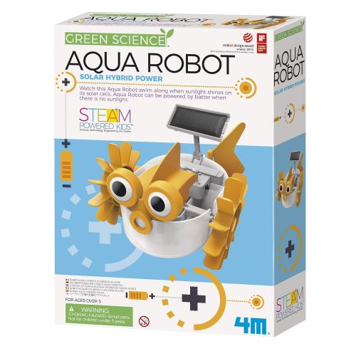  4M Aqua Fish Solar Hybrid Power Robot Kids Science Kit