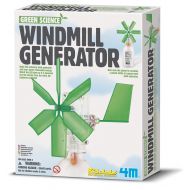 4M 3649 Green Science Windmill Generator Kit (Packaging May Vary) DIY Green Alternative Energy Lab - STEM Toys Educational Gift for Kids & Teens, Girls & Boys,Brown,1EA