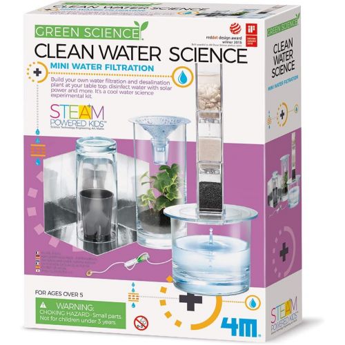  4M 4572 Clean Water Science - Climate Change, Global Warming, Lab - STEM Toys Educational Gift for Kids & Teens, Girls & Boys