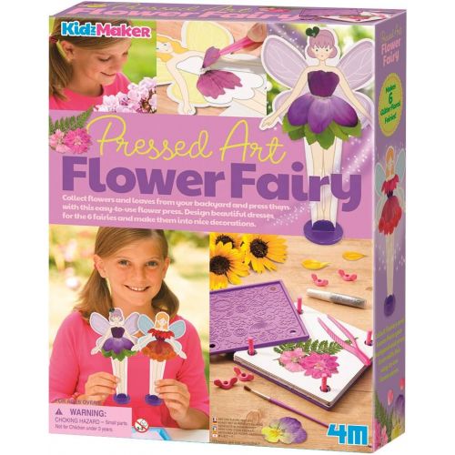  [아마존베스트]4M Kidzmaker Pressed Art Flower Fairy Kit