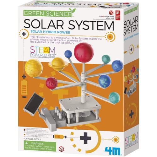  4M Green Science Rotating Solar System Kids Science Kit