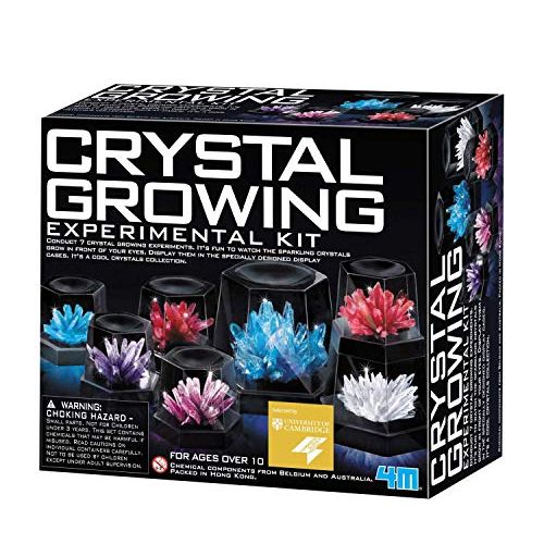  4M 5557 Crystal Growing Science Experimental Kit - Easy DIY STEM Toys Lab Experiment Specimens, A Great Educational Gift for Kids & Teens, Boys & Girls