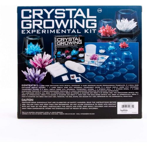  4M 5557 Crystal Growing Science Experimental Kit - Easy DIY STEM Toys Lab Experiment Specimens, A Great Educational Gift for Kids & Teens, Boys & Girls