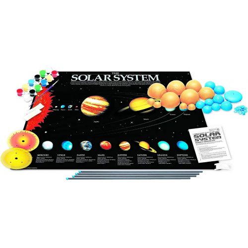  4M 3D Glow-in-the-Dark Solar System Mobile Making Kit - DIY Science Astronomy Learning Stem Toys Educational Gift for Kids & Teens, Girls & Boys